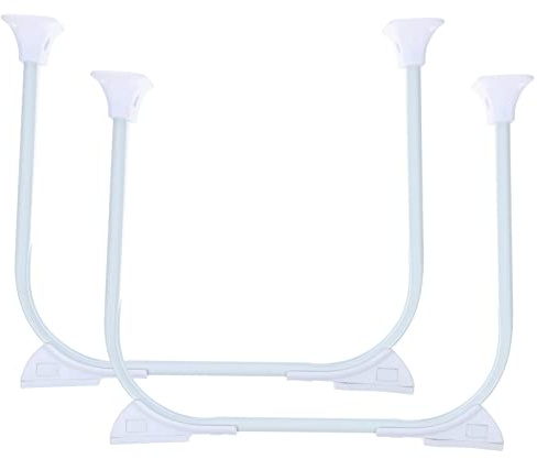 2 Klappbare Haarnadelbeine aus Metall für Endtische und Möbelprojekte | 2 Stück Pack, Weiß, Modern, Leicht zu Montieren, Klappbares Design, Robust, für Tisch, Tv Ständer, Schränke