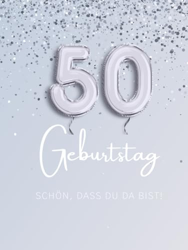 Gästebuch 50. Geburtstag zum Ausfüllen & Ankreuzen | Hardcover Gästebuch Geburtstag 50 Frau Gästebuch Mann 50 lustig | Kreatives Geburtstag Gästebuch ... zum Ausfüllen | Originelle Geschenkidee