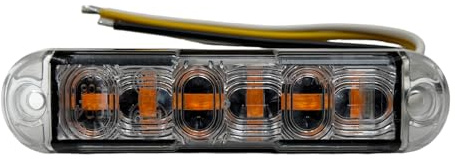 MelTruck® Synchronisierte Orange LED Frontblitzer Warnleuchte 4 Blitzmodi E9 für PKW LKW