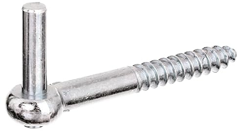 Alberts 844752 Kloben zum Einschrauben | J-Haken, mit angeschnittenem Gewinde | galvanisch verzinkt, Dickschichtschutz | Dornmaß Ø10 mm | Länge 120 mm | 10er Set