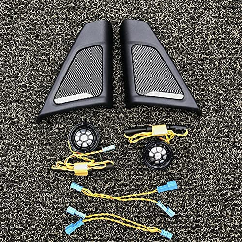 Jodriva Auto Hochtöner Abdeckung Auto Lautsprecher Dekor Schutzhülle Hupenschutzschale Vordertür Lautsprecherabdeckung Verkleidung, for BMW, F10 F11 Lautsprechergitterabdeckung(Cover Puls Tweeter)