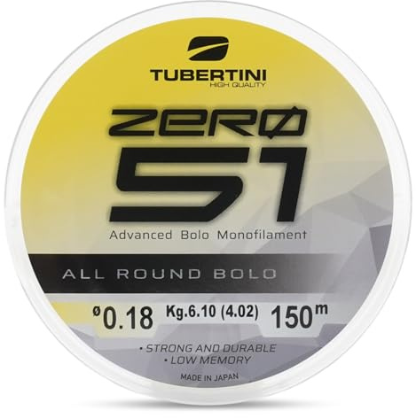 Tubertini Monofilo da Pesca ZERO 51 ALL ROUND BOLO (Ø 0.16 mm, 300 mt)