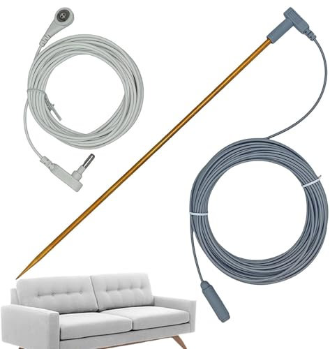 Tragbares Erdungsstab-Set, Erdungsstab mit 40 Fuß Kabel - Erdungsprodukte 40 Fuß weibliches Erdungskabel - Erdungstester, weibliches Erdungskabel für Zaun