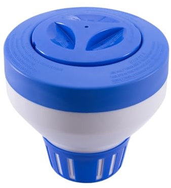 Clorina Dispenser, Pool Floater, Tablet Clorinatore, di rilascio automatico, Regolabile, 1 pezzo, per la manutenzione della piscina all'aperto