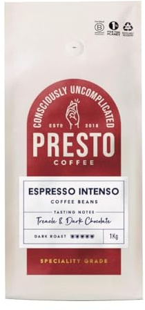 Presto Coffee Espresso Intenso Coffee Beans - 1kg