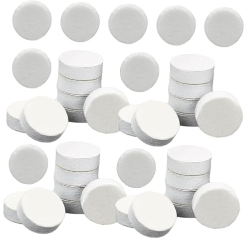 PRETYZOOM 50 Stück Peeling Schleifscheiben aus Corundum mit Mesh 400 Balancierte Härte für Nagel und Hornhautentfernung Weiß für Pediküre und Nagelpflege