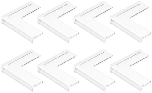 WRITWAA 8 Paraspigoli Finestre Silicone Antiurto per Casa e Ufficio | Protezioni Angolari Flessibili e Sicure, Facili da Installare per Garantire la Massima Protezione in Casa e in Ufficio.