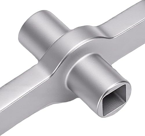 Jectse Stainless Steel Radiator Bleed Key Handle, Efficient Air Release Universal Radiator Heating Tool Metal Turn Key, for Valves Thickened Alloy Steel