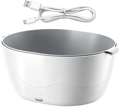Fruit Washing Machine Double-Layer Waterproof Automatic Cleaning Equipment | Fruit Vegetable Purifier for Home Kitchen Indoor Apartment Sink Counter Cooking
