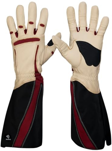 BIONIC Rose Gardening Gloves, Womens Small (Pair), Black,ROSWS