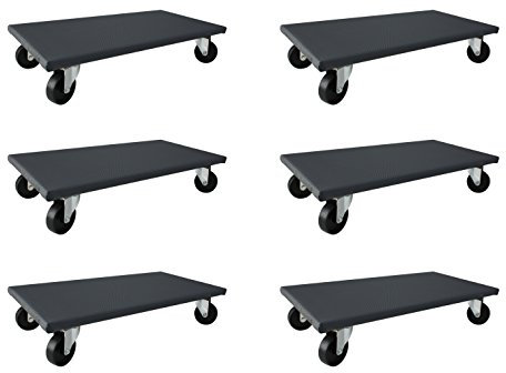 6 Stück Transportroller 300x600 mm Möbelroller Rollbrett Allzweckroller Möbel Rollersportgeräterad