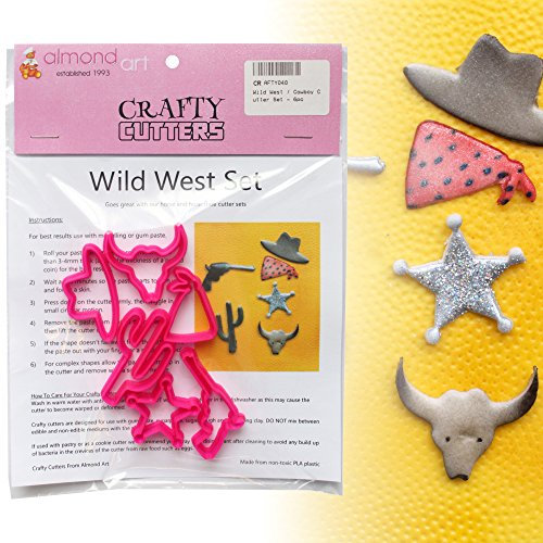 Wild West/Cowboy Cutter Set - 6pc - Cake Decoration & Cupcake Topper Cutters