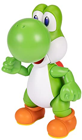Nintendo Let's Go Yoshi | Jakks Pacific; Actionfigur mit Funktionen, über 20 Sätze & Geräusche, bewegliche Nintendo-Figur, inklusive Batterien, 3+