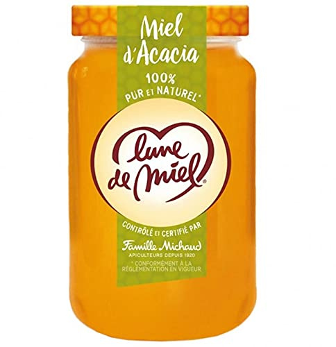 Lune de Miel 100% Pur et Naturel Miel d?Acacia 375g (lot de 4)