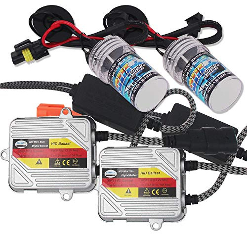 Kit de conversion Eseastar H7 HID avec 2 ampoules xénon blanches 6000K et 2 ballasts 35W 12V