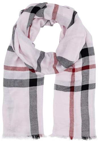 LINDENMANN Schal Damen rosa Damen-Schal dünn 100% Baumwolle