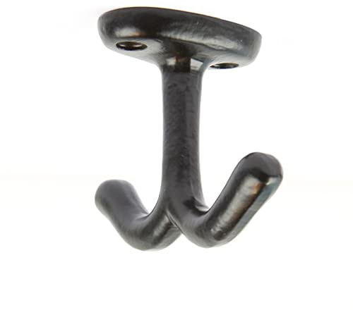 Hammer and Tongs Doppel Deckenhaken - W80mm X H60mm - Schwarz