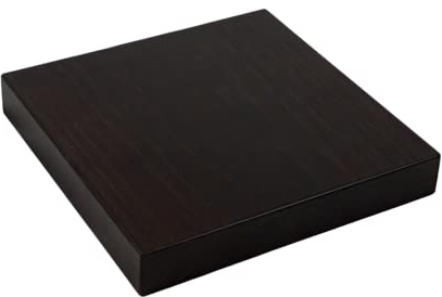 Peanas madera recta. Madera maciza. Acabado Nogal oscuro mate. Varias medidas (20 * 20 * 3)