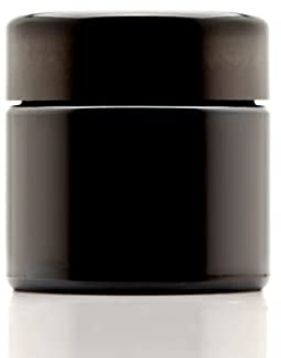 ULTRA JARS Kosmetikdose aus UV-Glas, 100 ml, mit schwarzem Schraubverschluss, luftdicht, auslaufsicher, UV-Aufbewahrungsbehälter, nachfüllbarer Topf mit Deckel, 6 Stück