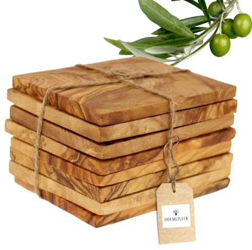 HOFMEISTER® Raclettebrettchen 8er Set, aus Olivenholz, 13 cm