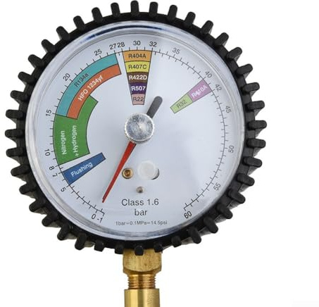CARMOTTER Tabelle Druck Test, Stickstoff Druck Test Klimaanlage Kühlung Stickstoff Druck Test Gauge Druck Test Tool