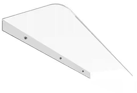 GLMGBP Transparentes Vordach für die Vordertür, Fenster-Regenschutz, Polycarbonat-Abdeckung, selbstreinigender Regenschutz, UV-Schutz-Markise für Türfenster, 3,5 mm dick, für die Außenterrasse (50