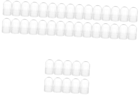 BIUDECO 40pcs Clear Empty Plastic Water Globes Craft Props for Christmas Snow Globe Making for Festive Decor and Creative Projects