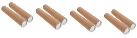 STOBOK 6stücke Versandrollen Karton Runder Kraftpapier- Für Poster Kunstwerke Dokumente Und Versand Innendurchmesser Für Aufbewahrung Und Versand