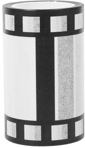 VILLCASE Scrapbooking Papierklebeband Schwarz 7,5cm Breit für Selbstgemacht und Dekorieren von Notizbüchern und Tagebüchern