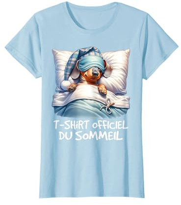 T-Shirt Officiel du Sommeil Teckel T-Shirt