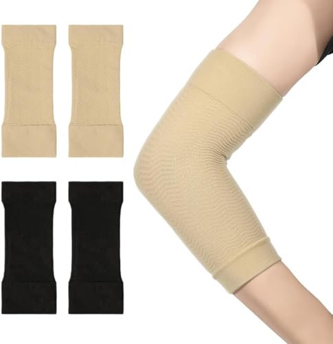 JEYORZY 2 Paia Shaper del Braccio, Cuscinetto per Gomito Sportivo Traspirante Unisex, Manicotti Braccia, Supporto per Fascia per Maniche a Compressione per Tatuaggio dell'Avambraccio Della Pelle