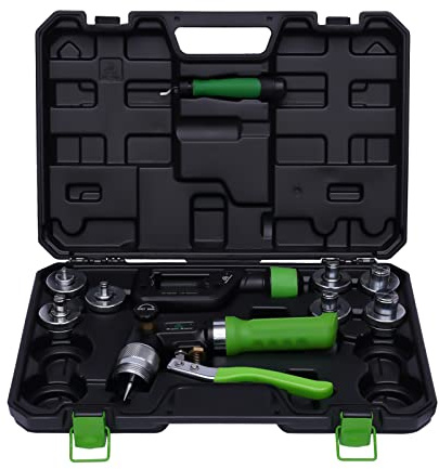 Hydraulic Copper Pipe Expander Tube Expander,Hydraulic Swaging Tool Kit with Tube Cutter for 3/8 to 1-1/8 Copper Aluminum Pipes