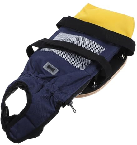 Hemobllo Carrello per Cani con Disabilità con Ruote Anteriori e Posteriori in Poliestere Portatile per Riabilitazione, Adatto per Uso Indoor ed Outdoor
