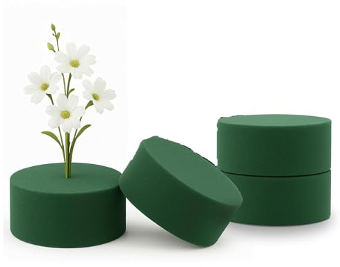 XinYangMao Juego de 4 Esferas de Espuma Floral Húmeda - para Flores Frescas y Artificiales - Diámetro 10 cm - Ideal para Arreglos Florales, Centros de Mesa, Decoración de Bodas y Eventos
