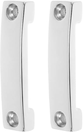 ORFOFE Placa de Amarre de Acero Inoxidable 316 para Correas de 25 MM 2 Unidades Herrajes para Cubierta Marina Abrazadera Resistente para Anclaje de Correas Embarcaciones y Kayaks