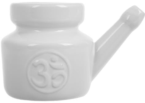 LAPYAPPE Botella Nasal Fácil de Usar para Lavado Nasal de 350ml de Cerámica Diseño Elegante para Yoga y Cambios Estacionales