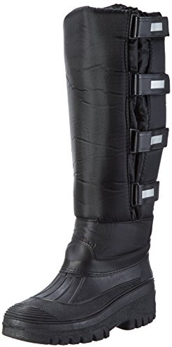 Pfiff Damen Thermo Winterstiefel, Stallstiefel Winter Stiefel, Schwarz 45/46