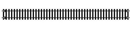 PACK OF 6 - Hornby R601 Double Straight Track
