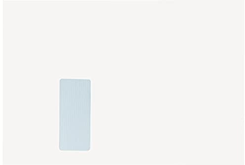 Versandtaschen DIN B4, 250 x 353 mm, mit Fenster, 250 Stück, Weiß | Haftklebung mit Abziehstreifen, Gerade Klappe, 120 g/m² Offset, Blanke Briefhüllen