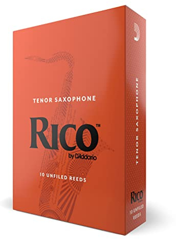 Rico Organic Tenorsaxophonblätter Stärke 2.0, 10er-Pack | Rico Tenorsaxophonblätter bieten gleichmäßige Ansprache, leichte Spielbarkeit und zuverlässige Leistung.