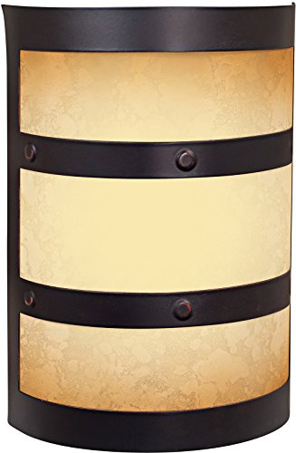 Craftmade ICH1415-OBG Illuminated Chime System Half Cylinder Lighted LED Door Chime, Oiled Bronze Gilded (9.5H x 6.75W)
