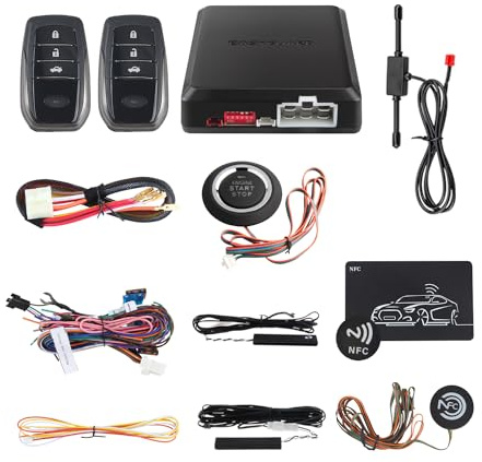 EASYGUARD EC002-T2 PKE car Alarm System keyless Entry auto Start Starter Push Start Button