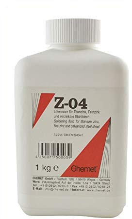 1000 g Amasan lötwasser zwn soldar conexiones de titanio Zinc & Chapa de acero galvanizado