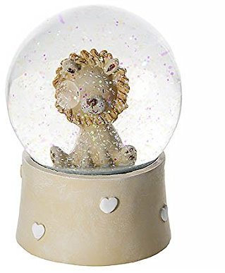 Mousehouse Gifts Leone Palla di Neve Scatola Musicale Carillon Adatto a Bambini e Bambine, Ideale per Baby Shower