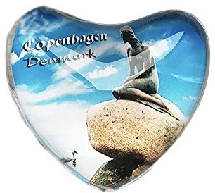 3D Nordic Kopenhagen Dänemark Kühlschrank Kühlschrankmagnet Kristallglas Handgemachte Tourist Travel Souvenir Sammlung Geschenk Whiteboard Magnetischen Aufkleber Dekoration