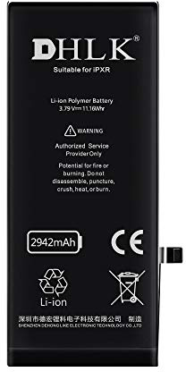 DHLK Batterie de Remplacement Compatible avec iPhone XR - Performance optimale; Durée prolongée/Capacité 2942 mAh [Garantie de 2 Ans]