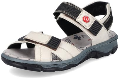 Rieker dam 68851Sandal, Vitt, 38 EU