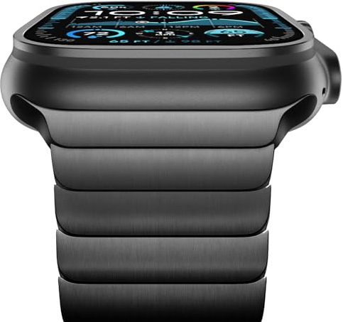 NewWays 49mm 46mm 45mm 44mm 42mm(Serie 3 2 1) Kompatibel mit Apple Watch Armband,Edelstahl Gliederarmband Ersatzarmbänder Geeignet für iWatch Ultra 3 2 1,Series 11/10/9/8/7/6/5/4/3/2/1/SE