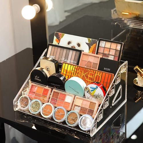 YIEZI Nagellack Aufbewahrung 72 Flaschen von 6 Schichten Sonnenbrille Acryl Display Rack ätherische Öle Halter klar Make-up-Organisator kein Werkzeug erforderlich Montage
