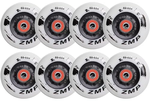 SZAJOR 72 mm/76 mm/80 mm 85A inlineshjul, rullskridskohjul inomhus utomhus, för byte av rullskivor, med lager 8-pack,72mm